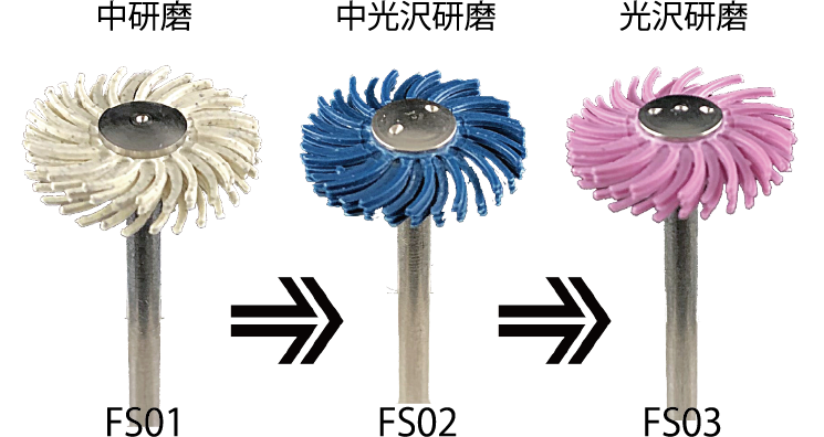 フレックスパイラルホイール＜熱可塑性樹脂専用研磨ブラシ＞の写真